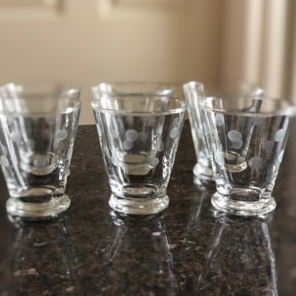 Vintage juice glasses